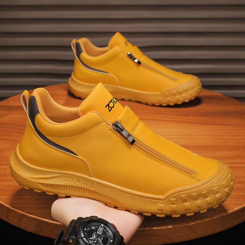 Men Casual Slip On Sports Outdoor Leather Shoes