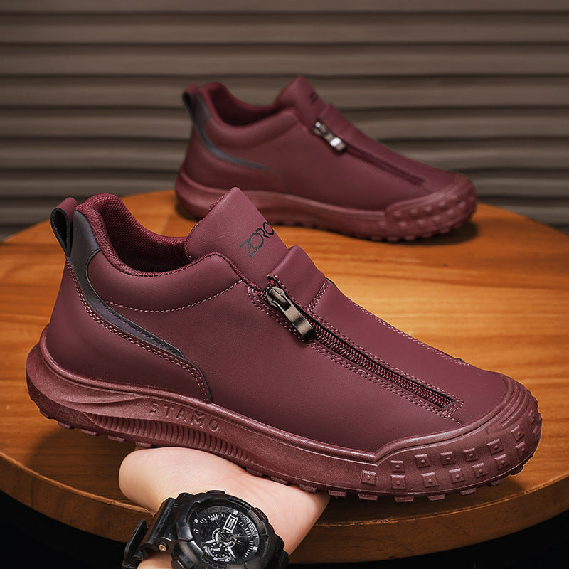 Men Casual Slip On Sports Outdoor Leather Shoes