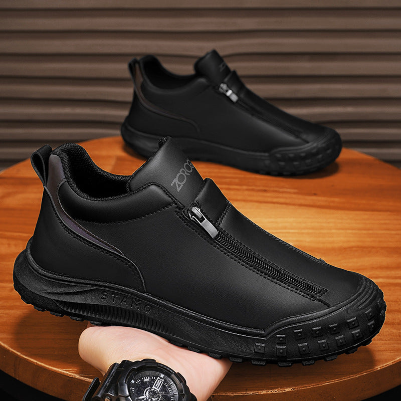 Men Casual Slip On Sports Outdoor Leather Shoes