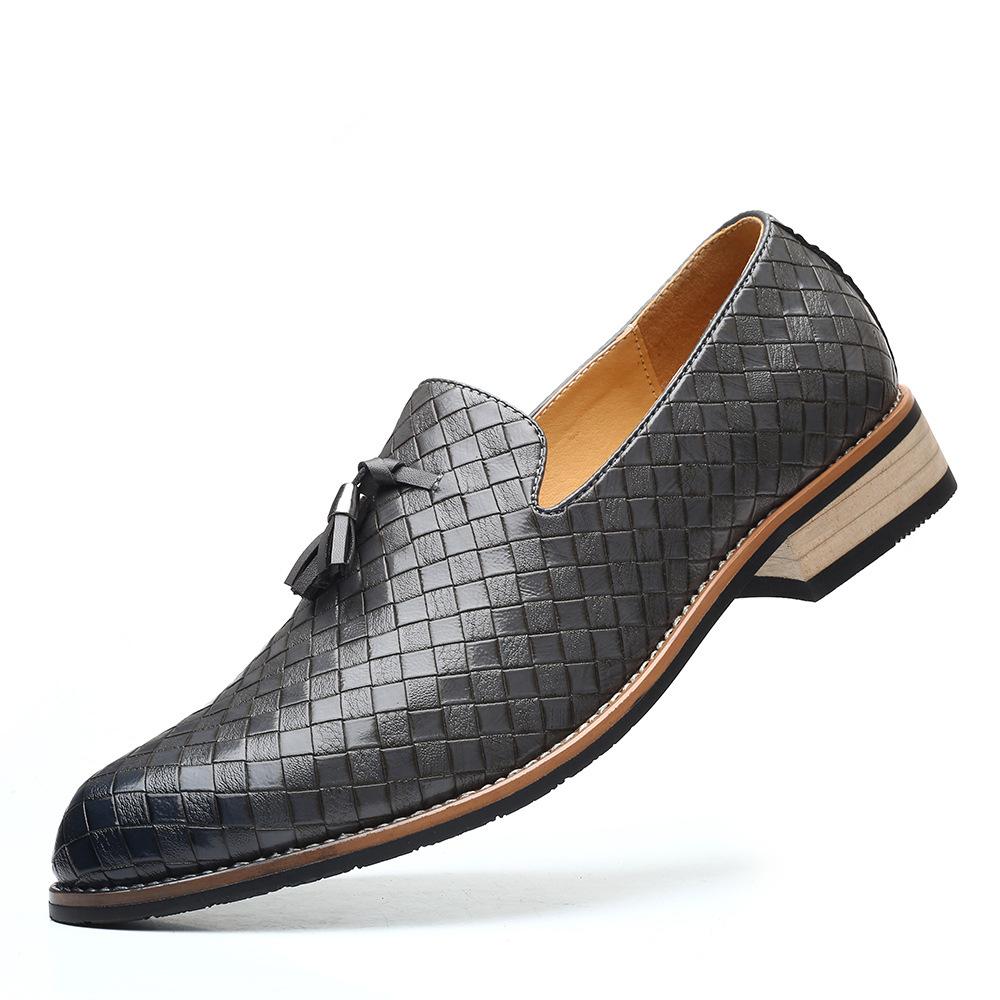 Men's Formal Business Leather Shoes Wedding Party Shoes Slip On Loafer