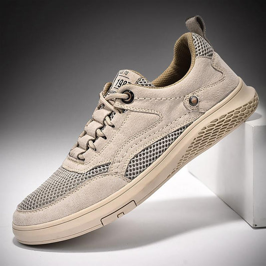 Summer mesh matte leather fashion casual shoes